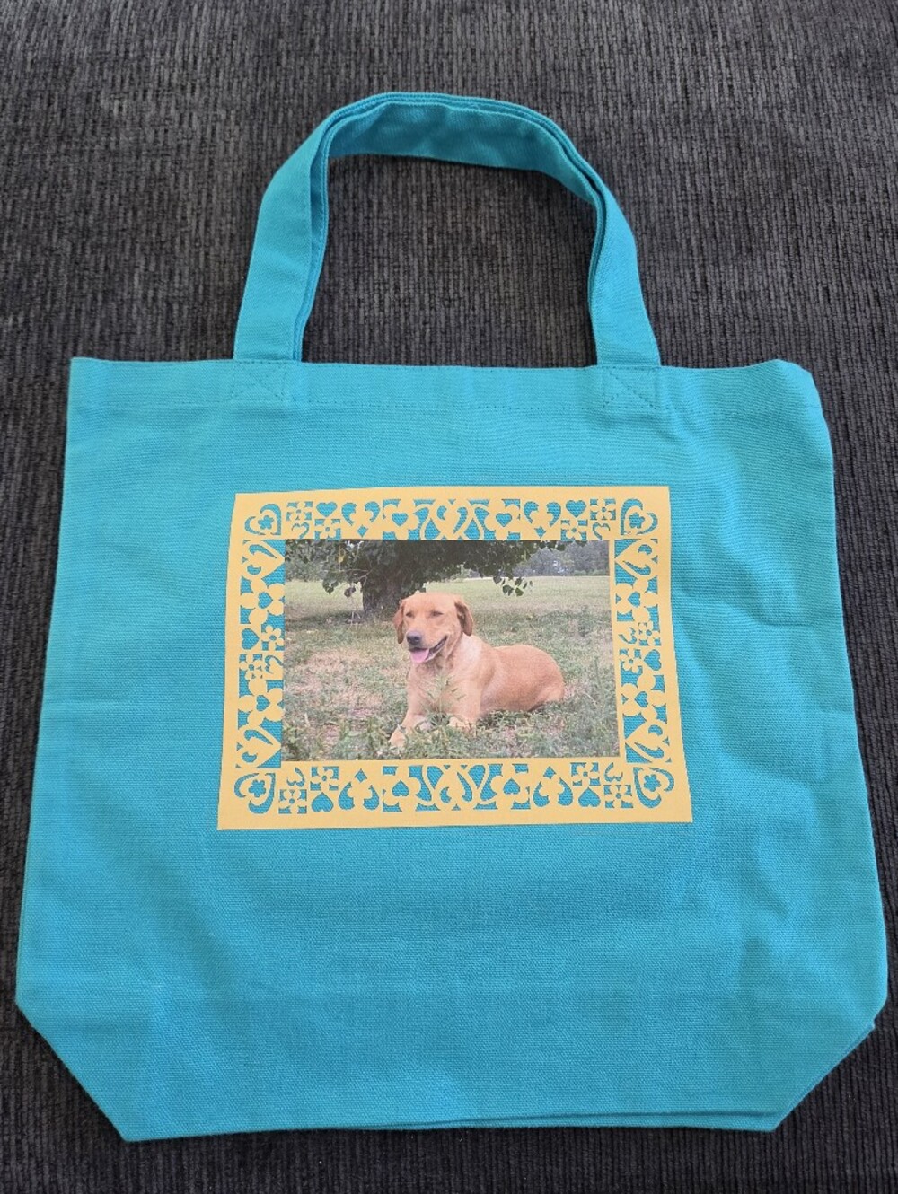Canvas Tote Bag With Labradore Dog NEW